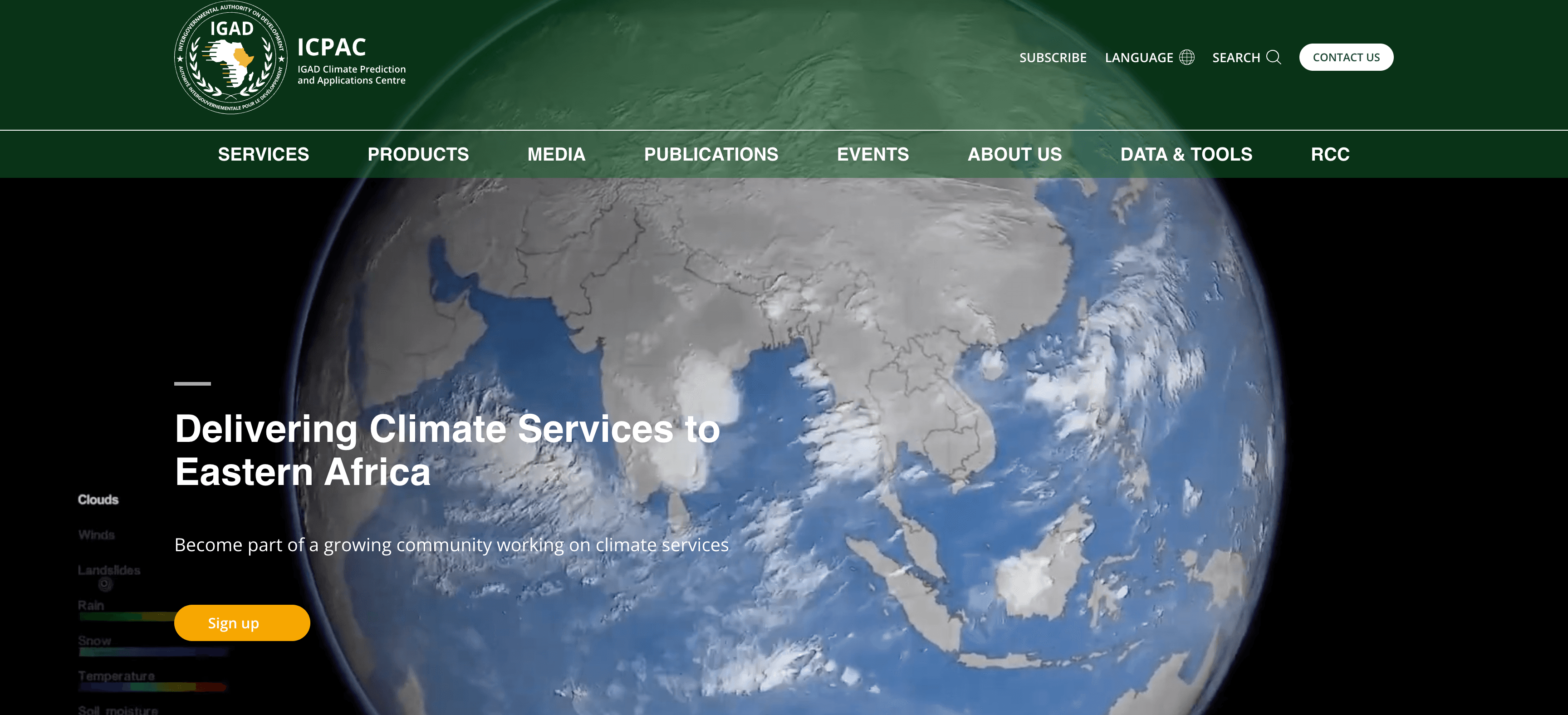 IGAD Climate Prediction and Applications Centre (ICPAC) website